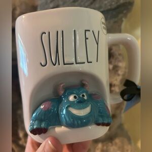 Exclusive Rae Dunn X Monsters Inc Pixar Coffee Mug 3D SULLEY 2024 Blue NEW RARE